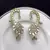 Kundan Ear Cuff Earrings, Gold Polki Style Bridal Ear Wrap, Festive Statement Jewelry