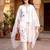  White Embroidered Kurta Pant Set with Floral Dupatta | Premium Women   s Ethnic Wear