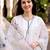  White Embroidered Kurta Pant Set with Floral Dupatta | Premium Women   s Ethnic Wear