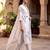  White Embroidered Kurta Pant Set with Floral Dupatta | Premium Women   s Ethnic Wear