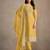 Yellow organza kurta set with santoon bottom & dupatta