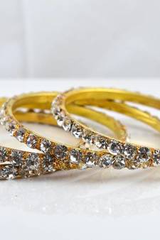brass stone bangals size-2.4,2.6,2.8