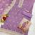Lavender organza kurta set with santoon bottom & dupatta