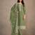 Sage green organza kurta set with santoon bottom & dupatta