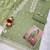 Sage green organza kurta set with santoon bottom & dupatta