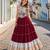 Maroon Rayon Readymade Navratri Lehenga Choli with Kutchi Work