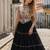 Black Rayon Readymade Navratri Lehenga Choli with Kutchi Work