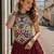 Maroon Rayon Readymade Navratri Lehenga Choli with Kutchi Work