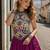 Purple Rayon Readymade Navratri Lehenga Choli with Kutchi Work