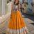 Yellow Rayon Readymade Navratri Lehenga Choli with Kutchi Work