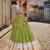 Green Rayon Readymade Navratri Lehenga Choli with Kutchi Work