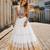 White Rayon Readymade Navratri Lehenga Choli with Kutchi Work