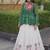 kora cotton bandhani lehenga choli with gota lace & kutchi gamthi patchwork - full stitched free size