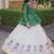 kora cotton bandhani lehenga choli with gota lace & kutchi gamthi patchwork - full stitched free size
