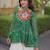 kora cotton bandhani lehenga choli with gota lace & kutchi gamthi patchwork - full stitched free size