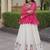 kora cotton bandhani lehenga choli with gota lace & kutchi gamthi patchwork - full stitched free size