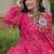 kora cotton bandhani lehenga choli with gota lace & kutchi gamthi patchwork - full stitched free size