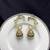 Kundan Ear Cuff Earrings, Indian Bridal Ear Wrap Jhumka, Green White Statement Wedding Jewelry