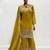 premium mustard yellow embroidered pakistani suit with dupatta  designer salwar kameez set