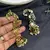 Kundan Ear Cuff Earrings, Indian Bridal Jhumka, Emerald Pearl Ear Wrap