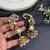 Pink CZ Ear Cuff Jhumka Earrings, Gold Indian Bridal Ear Wrap, Kundan Style Jhumki