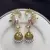 Pink CZ Ear Cuff Jhumka Earrings, Gold Indian Bridal Ear Wrap, Kundan Style Jhumki