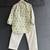 Off white printed cotton silk kurta pajama