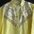 Yellow off white embroidered cotton silk kurta pajama