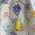 White multicolor printed cotton silk kurti set