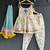 White printed cotton silk dhoti kurta set