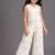 Off white printed cotton silk co ord set