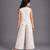 Off white printed cotton silk co ord set
