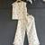 Off white printed cotton silk co ord set