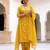 Premium Mustard Yellow Floral Embroidered Salwar Suit with Dupatta