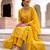 Premium Mustard Yellow Floral Embroidered Salwar Suit with Dupatta