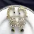 Purple Kundan Ear Cuff Earrings, Gold Tone Bridal Ear Wrap