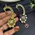 Ruby Pink Kundan Ear Cuff Earrings, Indian Bridal Ear Wrap, Gold Crawler Statement Wedding