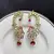 Ruby Pink Kundan Ear Cuff Earrings, Indian Bridal Ear Wrap, Gold Crawler Statement Wedding