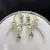 Peacock Ear Cuff Earrings, Gold Bridal Ear Wrap, CZ Teardrop Stones, Indian Wedding Climber