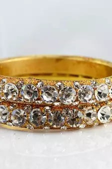brass stone bangals size-2.4,2.6,2.8