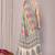 Women's multicolor stripes print chiffon saree with unstitched piece
