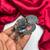 Statement Boho Oxidized Silver Brass Ring,Purple Stone Adjustable Cocktail Ring