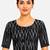 Black printed inner cotton lining side (smocked) stretchable top readymade saree blouse