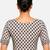 Cream printed inner cotton lining side (smocked) stretchable top readymade saree blouse
