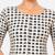 Grey printed inner cotton lining side (smocked) stretchable top readymade saree blouse