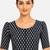 Black printed inner cotton lining side (smocked) stretchable top readymade saree blouse