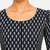 Black printed inner cotton lining side (smocked) stretchable top readymade saree blouse