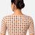 Copper printed inner cotton lining side (smocked) stretchable top readymade saree blouse