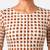 Copper printed inner cotton lining side (smocked) stretchable top readymade saree blouse