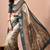 Women's off white kalakmkari print cotton silk blend saree with unstitched piece